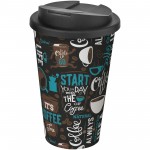 21069700-Brite-Americano® 350 ml tumbler with spill-proof lid-Biały, Czarny