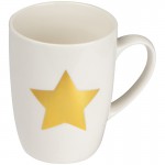 058406-Kubek porcelanowy z gwiazdką 300 ml-biały