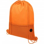 12048705-Siateczkowy plecak Oriole ściągany sznurkiem-Pomarańczowy