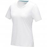 37507010-Damska koszulka organiczna Azurite z krótkim rękawem z certyfikatem GOTS-Biały xs