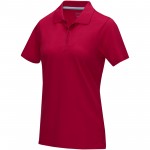 37509255-Damska organiczna koszulka polo Graphite z certyfikatem GOTS-Czerwony xxl