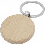 11812071-Okrągły łańcuch do kluczy Giovanni z drewna bukowego-Drewno