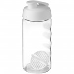 21070401-Shaker H2O Active Bop o pojemności 500ml-Biały, Przezroczysty