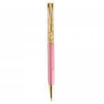 B-680-RS-Długopis ze złotymi ozdobnikami-różowy/złoty