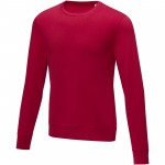 38231253-Męski sweter z okrągłym dekoltem Zenon-Czerwony l