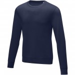 38231490-Męski sweter z okrągłym dekoltem Zenon-Granatowy xs
