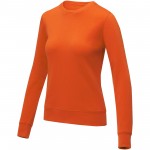 38232330-Damski sweter z okrągłym dekoltem Zenon-Pomarańczowy xs
