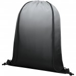 12050800-Gradientowy plecak Oriole ściągany sznurkiem-Czarny