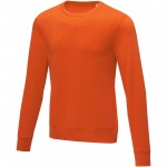 38231336-Męski sweter z okrągłym dekoltem Zenon-Pomarańczowy 3xl