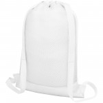 12051603-Siateczkowy plecak ściągany sznurkiem Nadi-Biały
