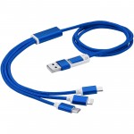 12418053-Kabel do ładowania 3 w 1 z podwójnym wejściem Versatile-Błękit królewski