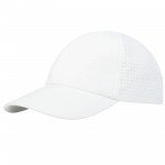 37516010-Mica 6 panelowa czapka GRS z recyklingu o młodzieżowym kroju-Biały