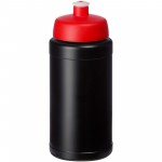 21044421-Baseline 500 ml butelka sportowa z recyklingu-Czerwony