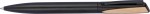 1253703-Długopis metalowy z bambusowym wykończeniem-Czarny