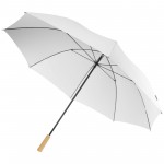 10940901-Wiatroodporny parasol golfowy 76 cm z PET z recyklingu Romee-Biały