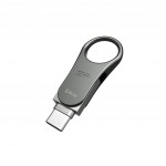 EG 815007 64GB-Pendrive z wejściem USB  typu C Silicon Power Mobile C80-Szary