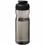 21043600-Bidon H2O Active® Base Tritan™ o pojemności 650 ml z klapką-Ciemnografitowy, Czarny