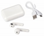 8106036-Bezprzewodowe słuchawki douszne TWINS-biały