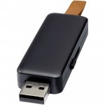 12374190-Gleam 8 GB pamięć USB z efektem świetlnym-Czarny