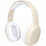 12424502-Riff słuchawki Bluetooth® z mikrofonem ze słomy pszenicznej-Beżowy