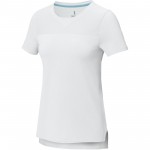 37523011-Borax luźna koszulak damska z certyfikatem recyklingu GRS-Biały s