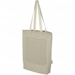 12064306-Pheebs torba na zakupy o pojemności 9 l z bawełny z recyklingu o gramaturze 150 g/m² i z przednią kieszenią-Naturalny melanż