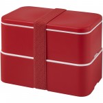 21047021-MIYO dwupoziomowe pudełko na lunch-Czerwony, Czerwony, Czerwony
