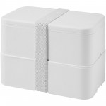 21047201-MIYO Pure dwupoziomowe pudełko na lunch-Biały, Biały, Biały