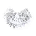 7868-00-Zestaw kolorowanka mandala z kredkami-biały