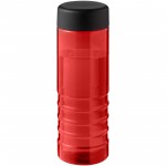 21048105-H2O Active® Eco Treble 750 ml screw cap water bottle-Czerwony, Czarny