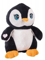 0502624-Duży pluszowy pingwin SKIPPER, biały-biały, czarny
