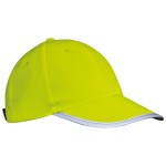 339708-Odblaskowa czapka z daszkiem CHICAGO-Żółty