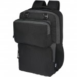 12068290-Trailhead plecak na 15-calowego laptopa o pojemności 14 l z recyklingu z certyfikatem GRS-Czarny, Szary