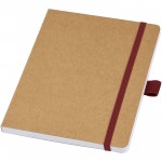 10781521-Berk notatnik z papieru z recyklingu-Czerwony