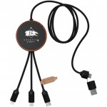 Kabel USB z dużą powierzchnią na podświetlane logo firmy SCX