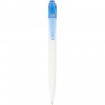 10786152-Thalaasa długopis z plastiku pochodzącego z oceanów-Niebieski przezroczysty, Biały