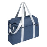 0808575-Weekenowa torba podróżna MALMÖ, niebieski-niebieski, srebrny