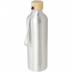 10079581-Malpeza butelka na wodę o pojemności 770 ml wykonana z aluminium pochodzącego z recyklingu z certyfikatem RCS-Srebrny