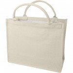 12071107-Page torba na zakupy z materiału z recyklingu o gramaturze 400 g/m²-Oatmeal