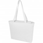 12071201-Weekender torba na zakupy z materiału z recyklingu o gramaturze 400 g/m²-Biały