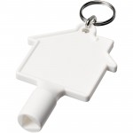 21019501-Maximilian brelok do kluczy w kształcie domu z materiałów z recyklingu-Biały
