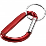 10457221-Timor brelok do kluczy z karabińczykiem wykonany z aluminium z recyklingu-Czerwony