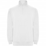 R11091Z6-Aneto bluza rozpinany pod szyją na suwak-Biały 3xl