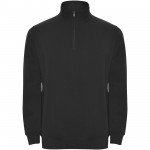R11093O4-Aneto bluza rozpinany pod szyją na suwak-Czarny xl