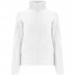 R64131Z3-Artic damska kurtka polarowa z zamkiem błyskawicznym na całej długości-Biały l