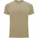 R04071I5-Bahrain sportowa koszulka męska z krótkim rękawem-Dark Sand 2xl
