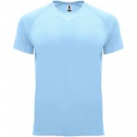 R04072H2-Bahrain sportowa koszulka męska z krótkim rękawem-Błękitny m