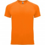 R04073L2-Bahrain sportowa koszulka męska z krótkim rękawem-Fluor Orange m