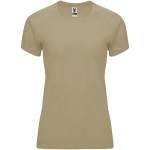 R04081I4-Bahrain sportowa koszulka damska z krótkim rękawem-Dark Sand xl