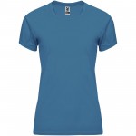 R04081Q1-Bahrain sportowa koszulka damska z krótkim rękawem-Moonlight Blue s